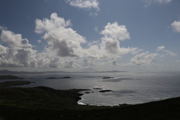 sunset over the Irish sea