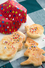 Delicious Homemade Christmas Cookies with Sugar Sprinkles