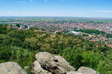 Fototapeta na wymiar Panoramic view of the city of Vrsac, Serbia