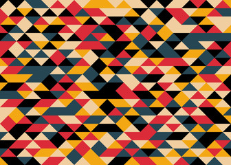 Pattern with random colored Diamonds Generative Art background illustration