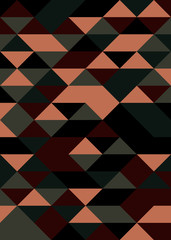 Fototapeta premium Pattern with random colored Diamonds Generative Art background illustration