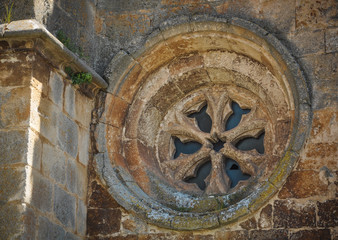 Saint Mary of the Assumption church in Gumiel de Izan, village in Burgos, Spain, Europe.