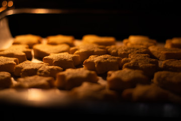 baking christmas cookies