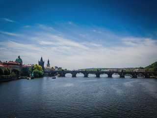 charles bridge over the river
