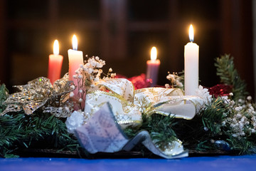Advent wreath, or Advent crown, is a Christian tradition that symbolizes the passage of the four...
