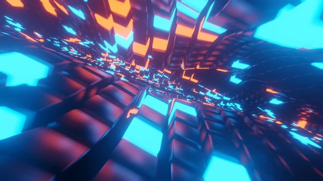 Abstract Technology Background - Seamless 3d Rendering