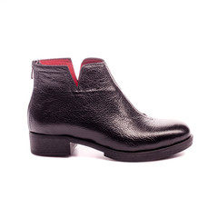 black women's shoes isolated on white background.