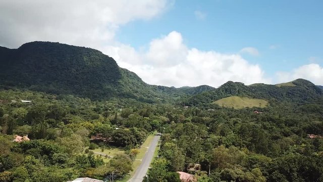 Aerial view of the Anton vallley in the central mountainn region of Panama.