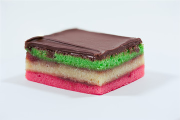 Rainbow cookie white background