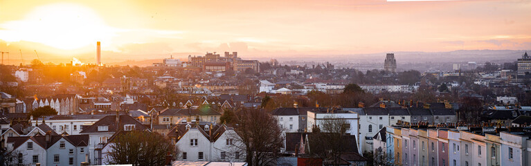 panorama of Bristol - obrazy, fototapety, plakaty