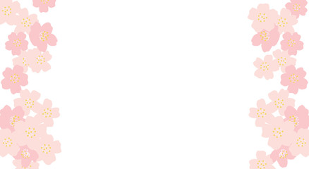 春　桜　花　イラスト　カード　ポスター　チラシ　背景