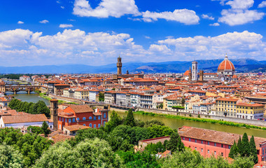 Obraz premium Florence, Italy. View of Florence from Piazzale Michelangelo.