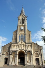 Fototapeta na wymiar Ville de Flers, église Saint-Jean (XIXe siècle), département de l'Orne, France