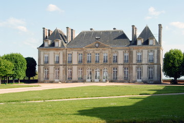 Haras National du Pin, désiré par Louis XIV, édifié par Louis XV, département de l'Orne en Normandie, France - obrazy, fototapety, plakaty