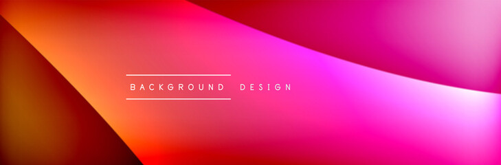 Flowing waves with 3d shadow effects and fluid gradients. Dynamic trendy abstract background. Vector Illustration