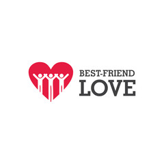 Best - Friend Love Logo templates