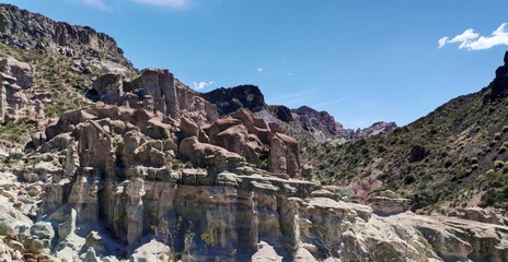 Naklejka premium rock formations in Mendoza Argentina