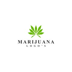 marijuana logo simple premium