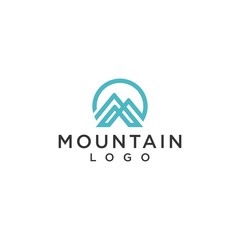 mountain logo simple premium