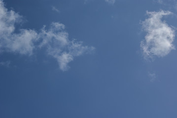 blue sky with white clouds