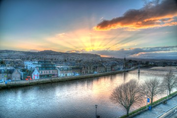 Sunset in Inverness