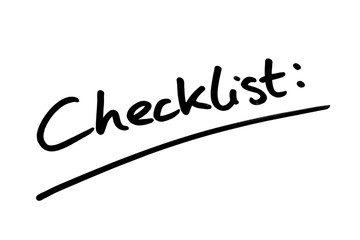 Checklist
