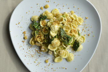 piatto di orecchiette con le cime di rapa