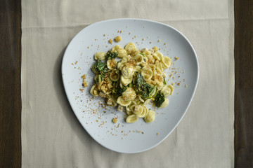 piatto di orecchiette con le cime di rapa
