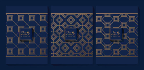 Blue and Gold Pattern