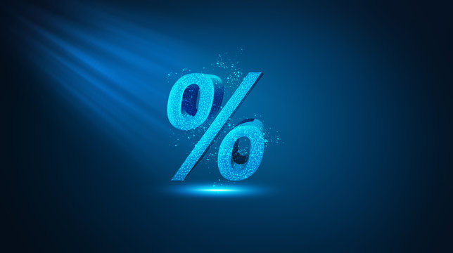 percent sign percentage icon interest rate