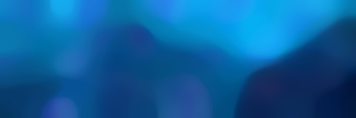 smooth iridescent horizontal background graphic with strong blue, teal and dodger blue colors and space for text or image