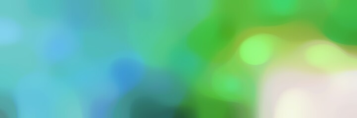 smooth iridescent horizontal background texture with medium aqua marine, tea green and moderate green colors and space for text or image