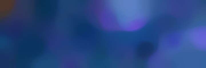 smooth horizontal background bokeh graphic with dark slate blue, midnight blue and steel blue colors and space for text
