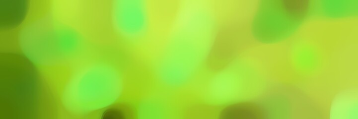 soft blurred horizontal background texture with yellow green, dark green and moderate green colors and free text space