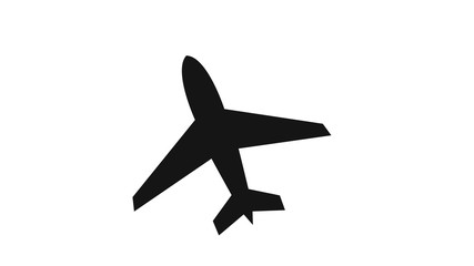  Airplane icon vector. Flat icon aircraft symbol