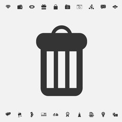 bin icon vector illustration for graphic design and websites