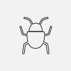 bug insect icon computer vector illustration for graphic design and websites