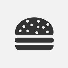 burger icon vector illustration for graphic design and websites