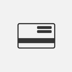 credit card icon vector illustration for graphic design and websites