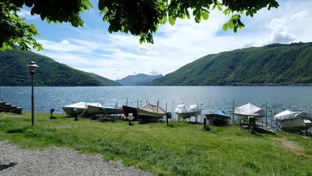 Swiss Lake, approaching dock on the river side