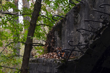 Old tunnel of Stalin. Part of Kiev defense line in WW2 time.Kiev