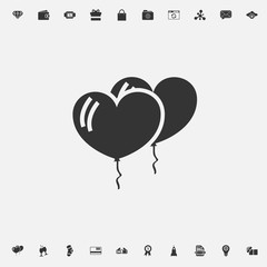 love balloons icon vector illustration for graphic design and websites