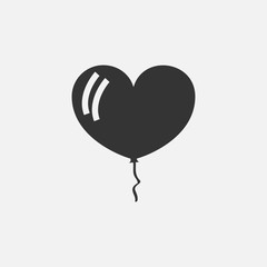 love balloon icon vector illustration for graphic design and websites