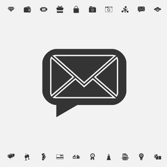 message icon vector illustration for graphic design and websites