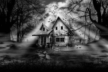 Haunted house Black and White Photography