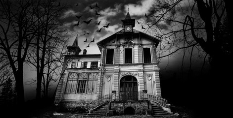 Haunted house Black and White Photography