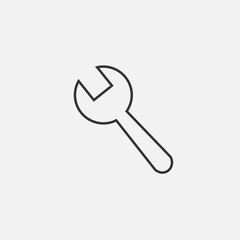 wrench icon vector illustration for graphic design and websites