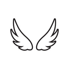 Wing icon design template vector isolated illustration
