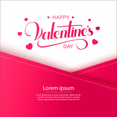 Happy valentines day and weeding design elements. Vector illustration. Pink Background With Ornaments, Hearts. Doodles and curls. Be my Valentine.