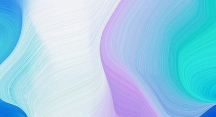 waves colorful abstract background with lavender blue, lavender and medium turquoise colors. can be used as poster, background or wallpaper